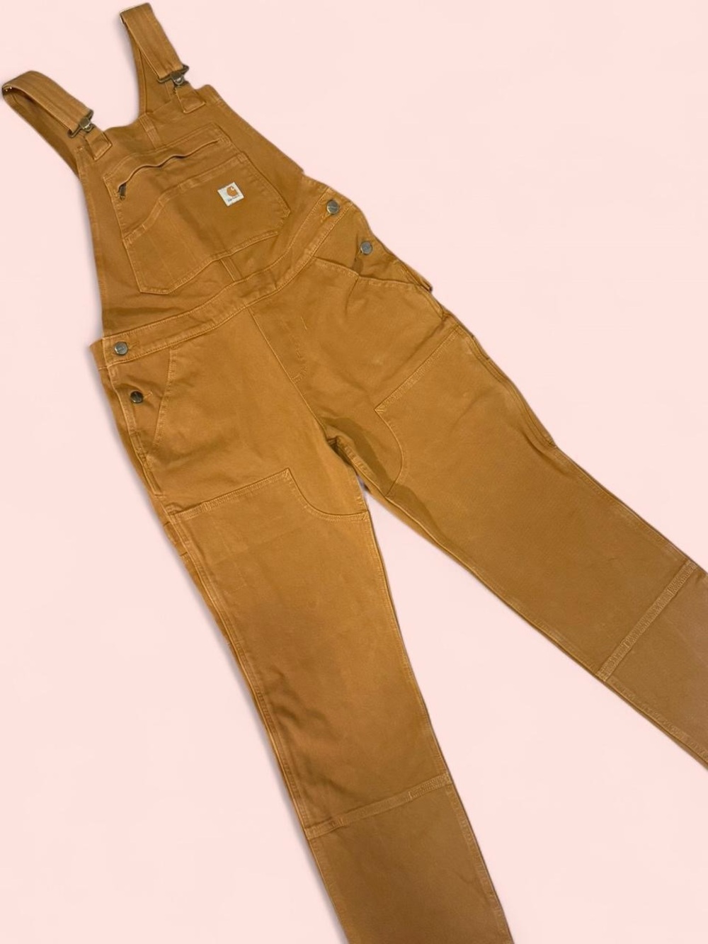 Carhartt Tan Duck Bib Overalls